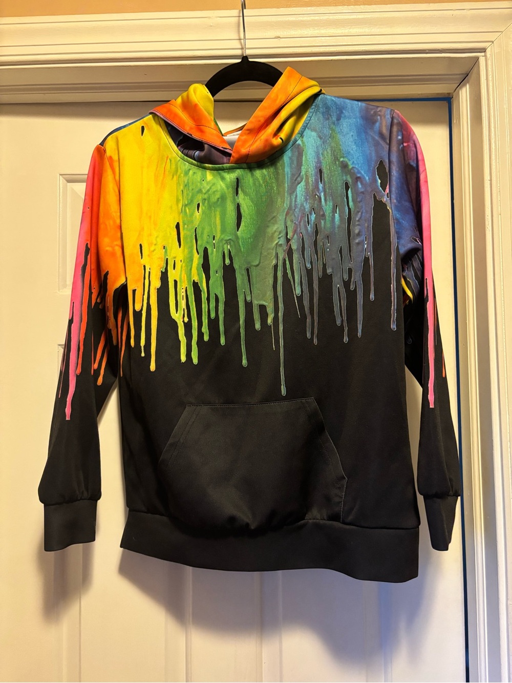 Funny cold Hoodie Boys Large Multi color front pocket